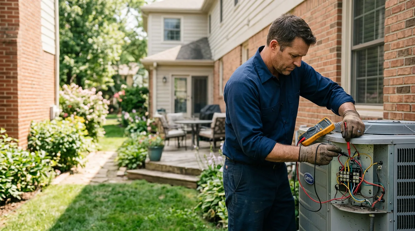 HVAC technician working near Martinsburg, PA